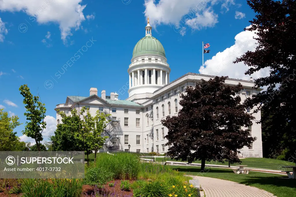 USA, Maine, Augusta, Capitol Building