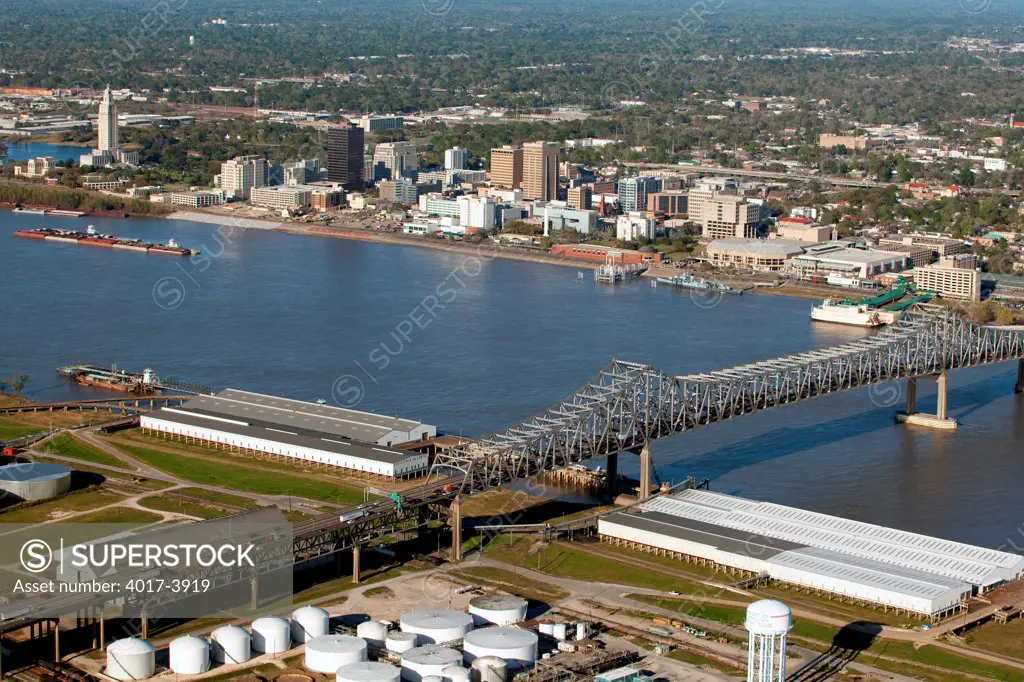 Skyline Aerial of Baton Rouge, Louisiana