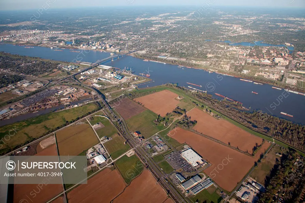 Aerial of Baton Rouge, Louisiana