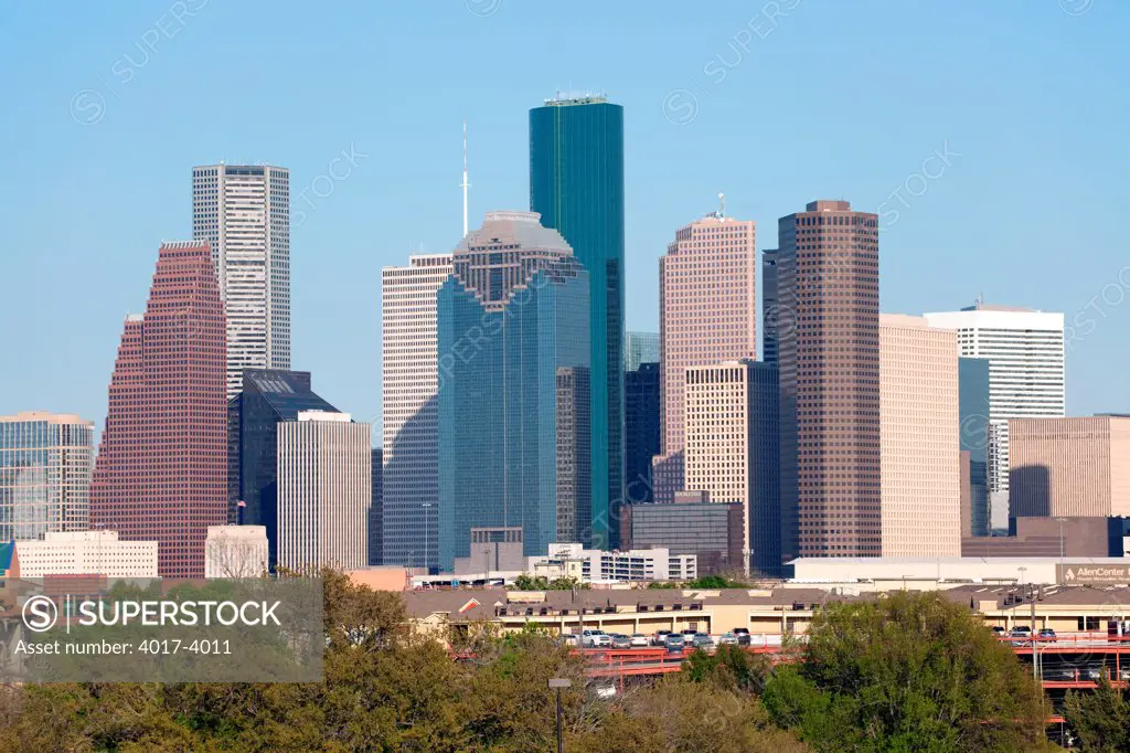 Office towers in Downtown Houston