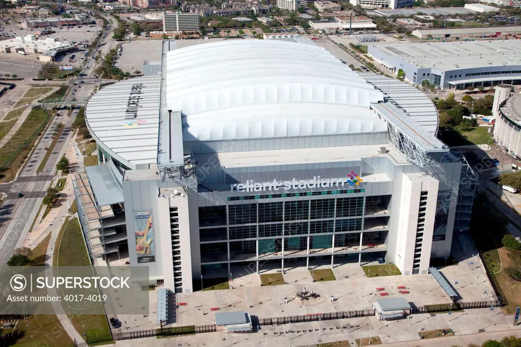 Aerial of Reliant Stadium, home of the NFL Texans