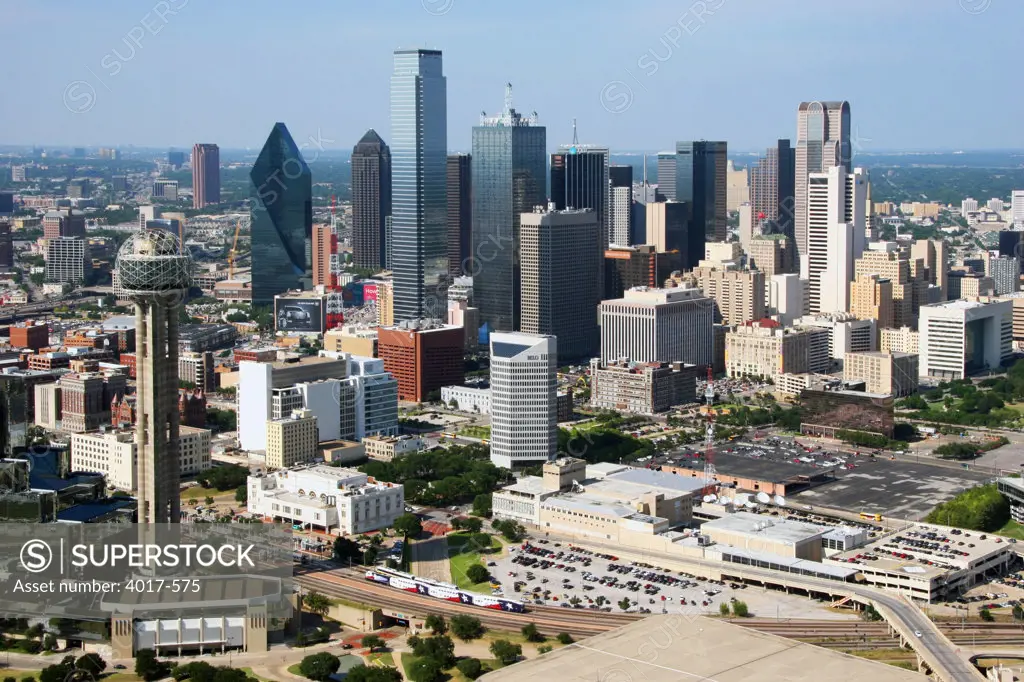 Aerial of Dallas, TX