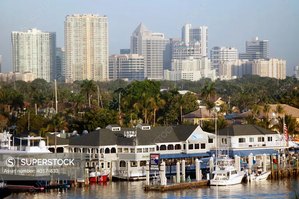 Lauderdale Marina and Downtown Skyline