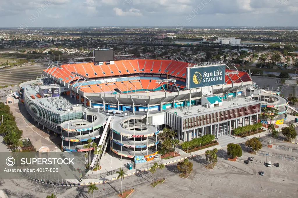 Aerial of Sun Life Stadium, Miami, FL
