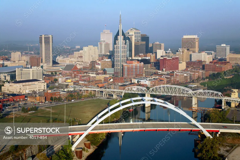 Nashville Skyline with Gateway Bridge
