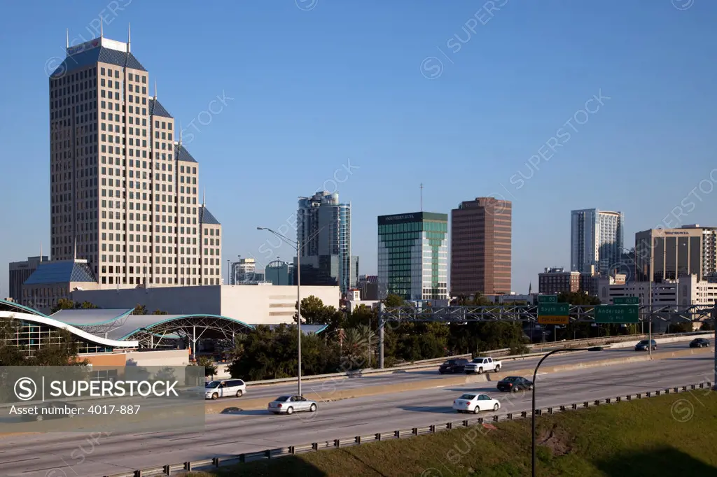 Downtown Orlando Skyline from west of Interstate 4