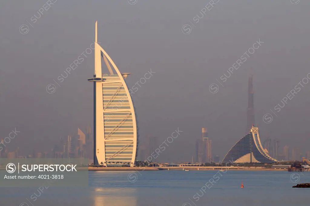 The Burj al Arab one of the most expensive and exclusive hotel in the world, Dubai, United Arab Emirates