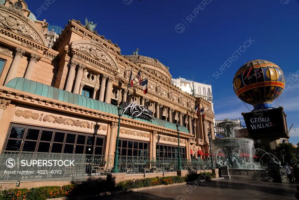 Facade of a hotel, Paris Las Vegas, Las Vegas, Nevada, USA