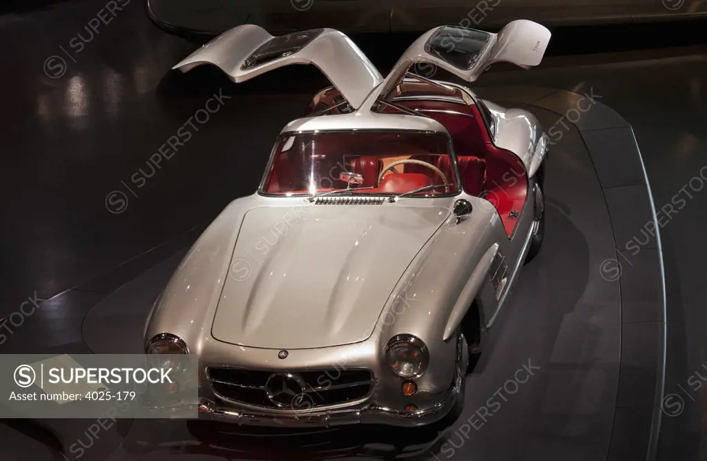 Mercedes-Benz 300 SL Coupe in a museum, Mercedes-Benz Museum, Stuttgart, Baden-Wurttemberg, Germany