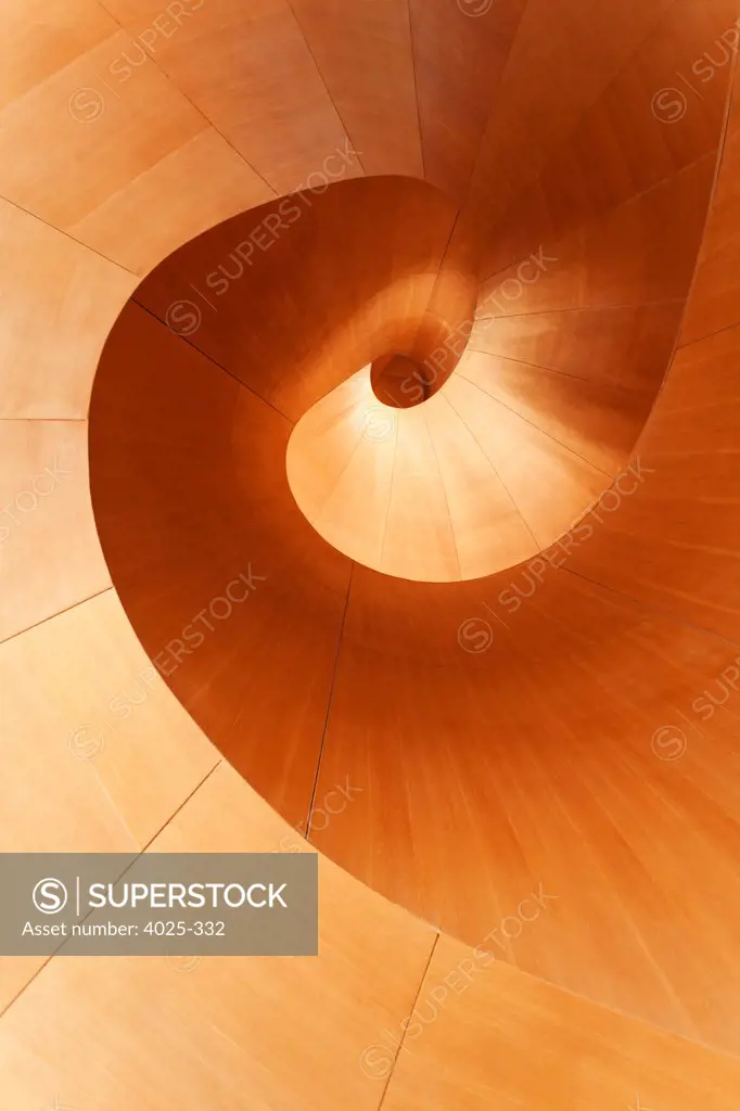 Canada , Ontario, Toronto, Art Gallery of Ontario. Spiral staircase made of wood