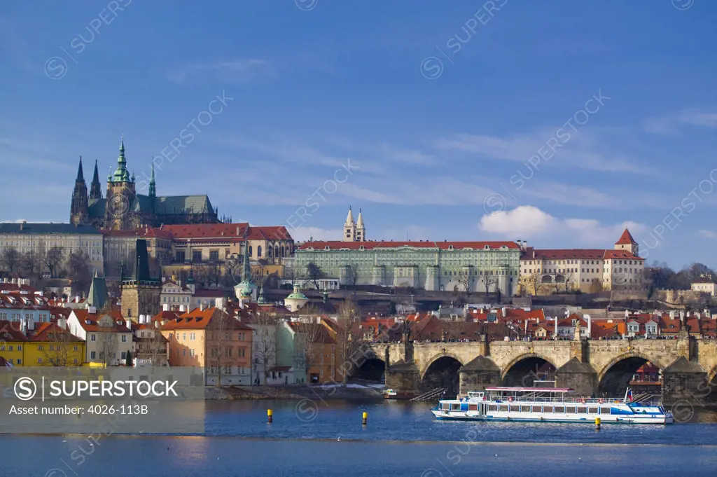 Little Quarter & River Vltava  Prague Czeck Republic