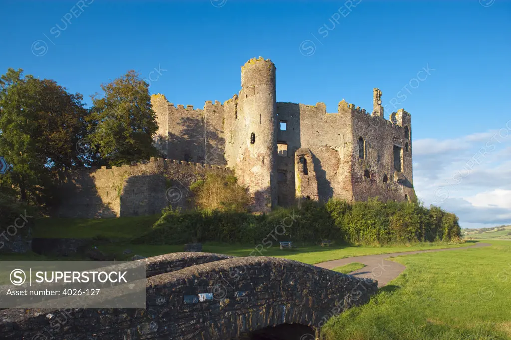 Laugharne Castle Carmarthenshire  Wales