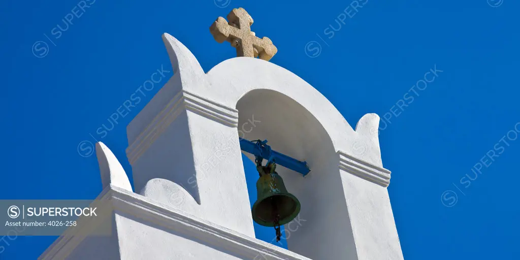 Greece, Cyclades, Santorini Island, Oia, Bell tower