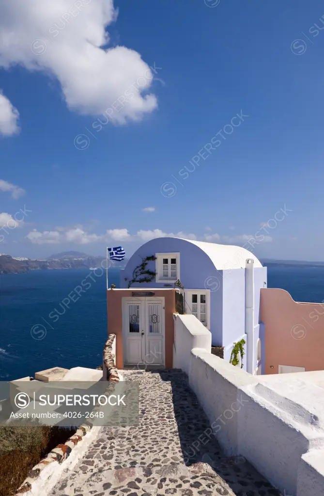Greece, Cyclades, Santorini Island, Oia, Typical architecture