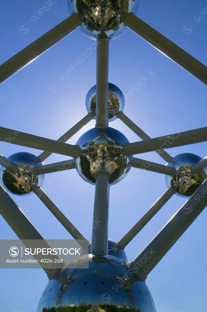 Low angle view of a monument, Atomium, Brussels, Belgium