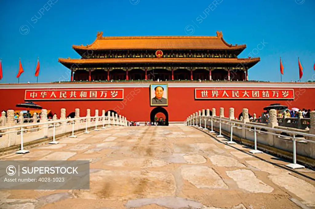 China, Beijing, Forbidden City, Gate Of Heavenly Peace, North Gate.