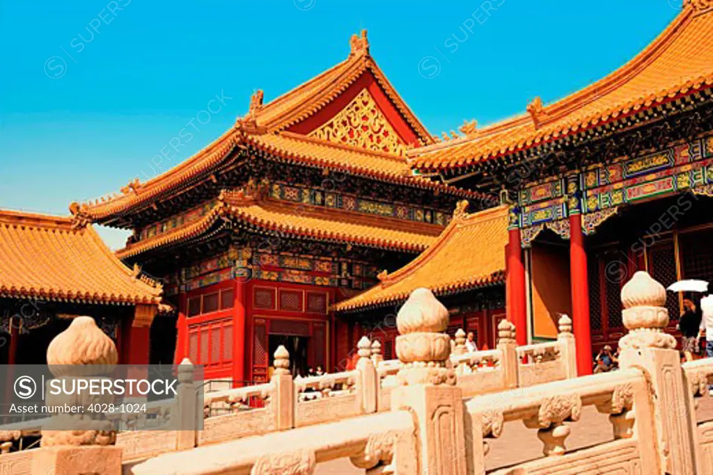 China, Beijing, Forbidden City, Hall of Supreme Harmony (TaiHeDian).