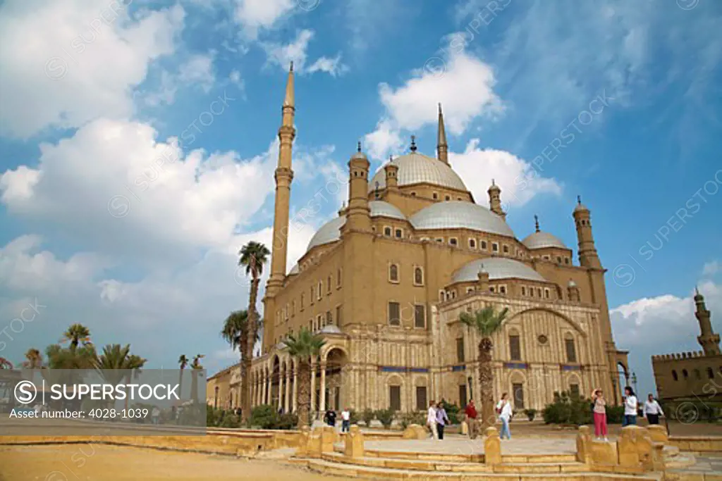 Egypt, Cairo, Citadel, Muhammad Ali Mosque also called the Alabaster Mosque in Cairo, exterior view.