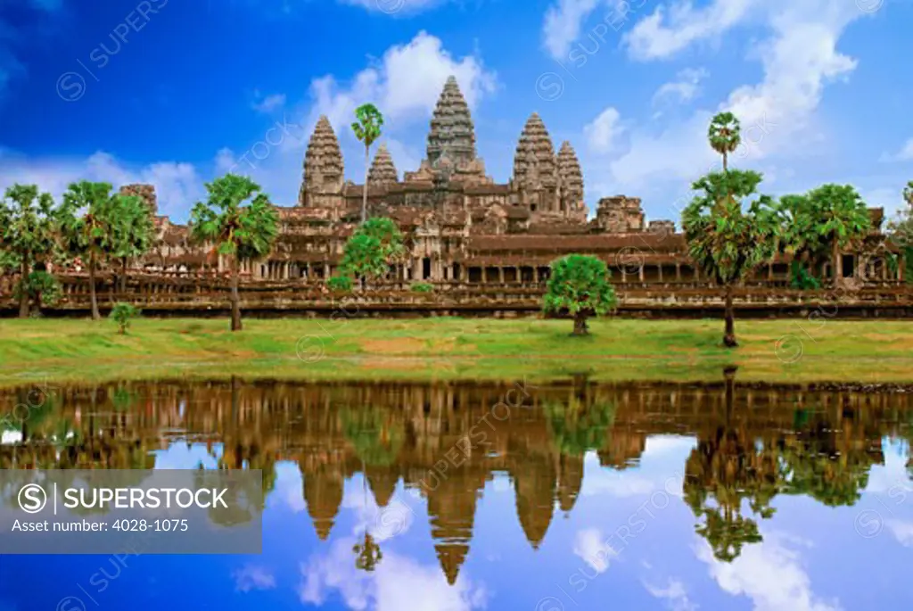 Cambodia, Kampuchea, Angkor Wat temple.