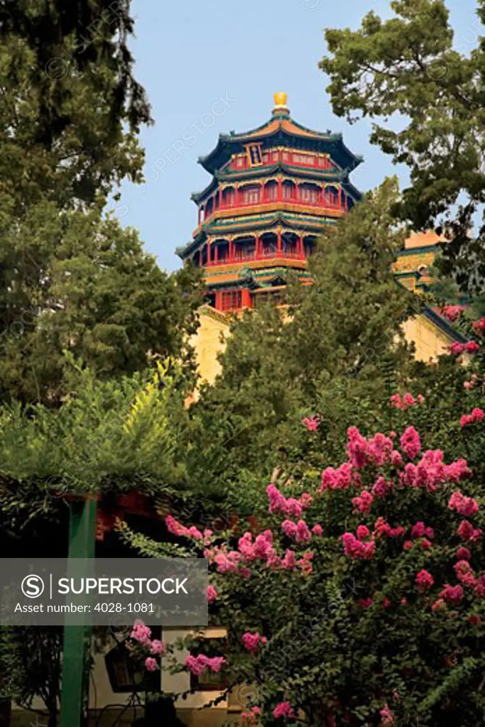 Beijing, China, The Pavilion of Buddhist Fragrance, at the Summer Palace,