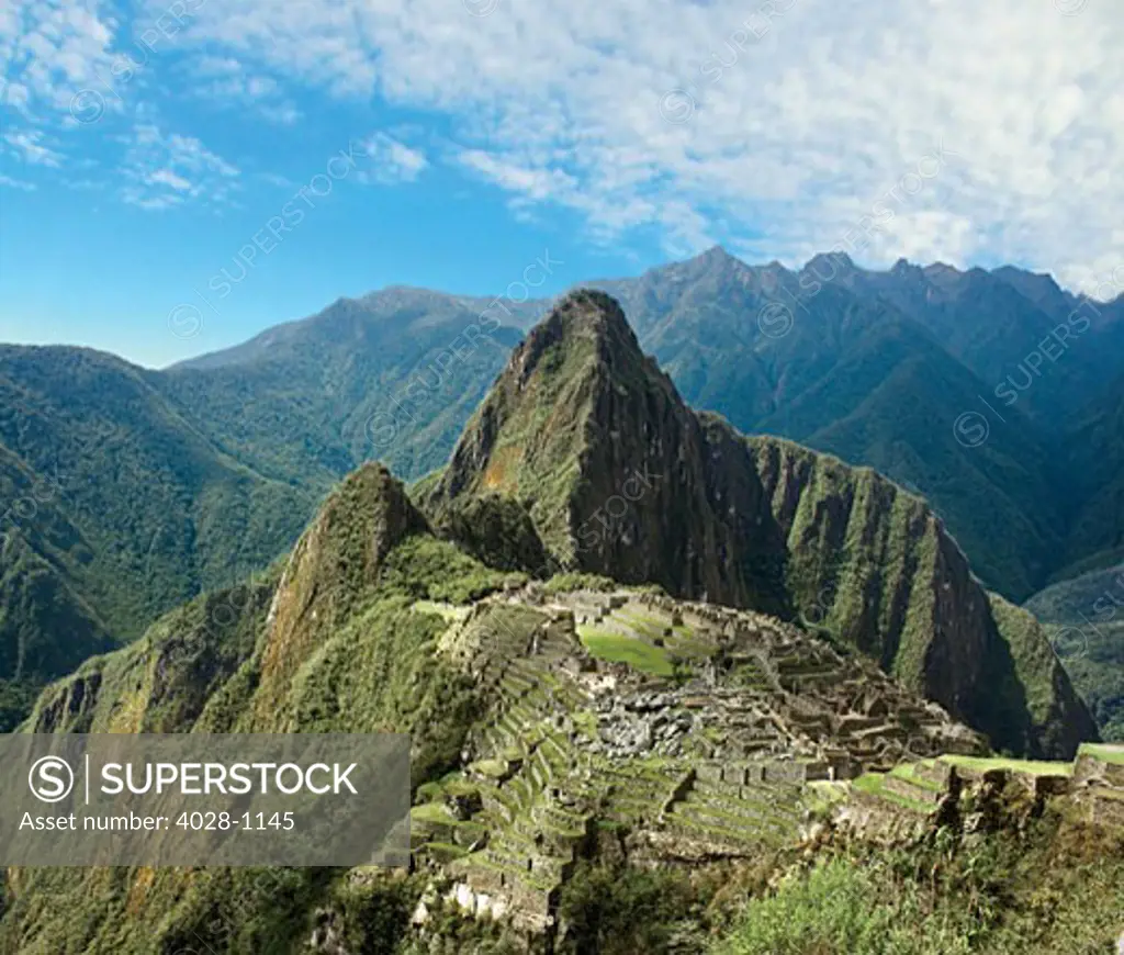 Peru, Machu Picchu, the ancient lost city of the Inca.