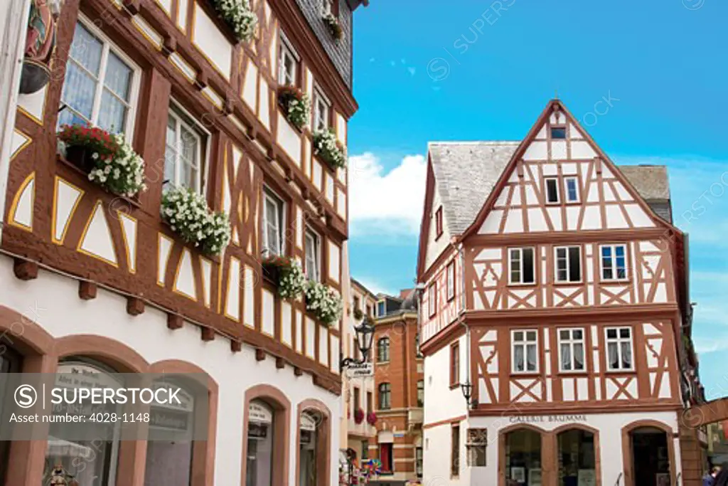 Mainz, Germany, Typical Crossed-Timbered Houses make for a quaint setting.