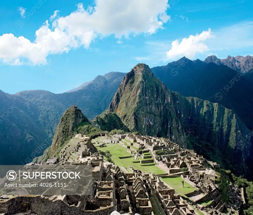 Peru, Machu Picchu, the ancient lost city of the Inca.
