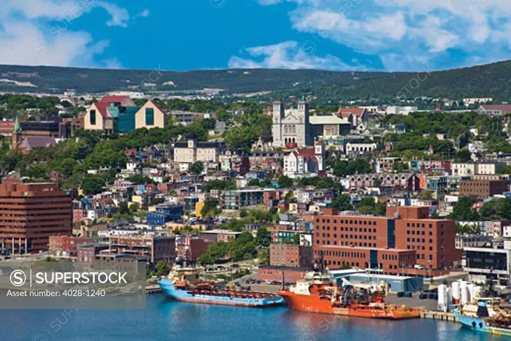 St. John´s, Newfoundland, Canada, the coastline of traditional 'Jelly Bean' 