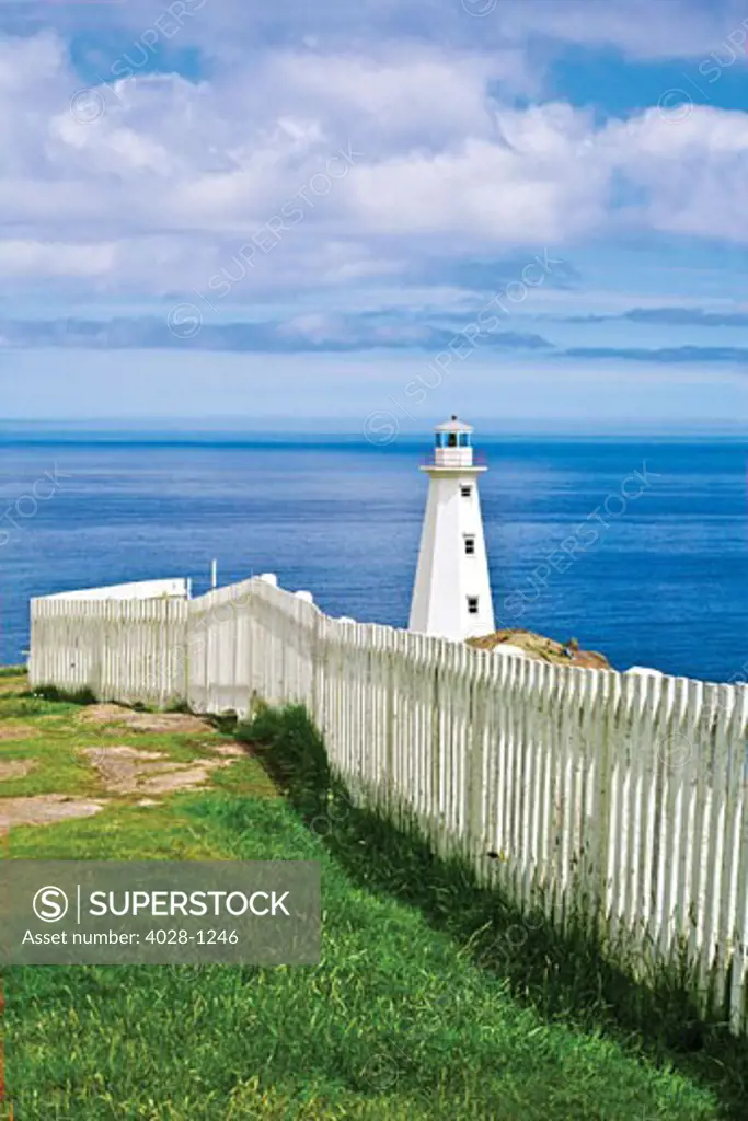 Canada, Newfoundland, Cape Spear National Historical Site, Lighthouse.