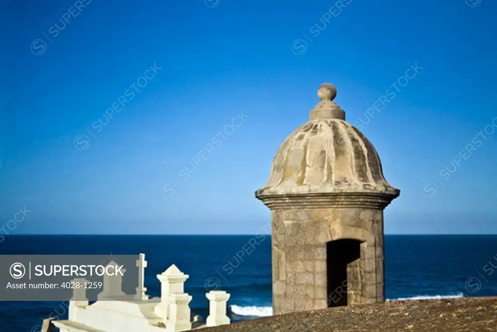 El Morro fortress and Church. Old San Juan. Puerto Rico.