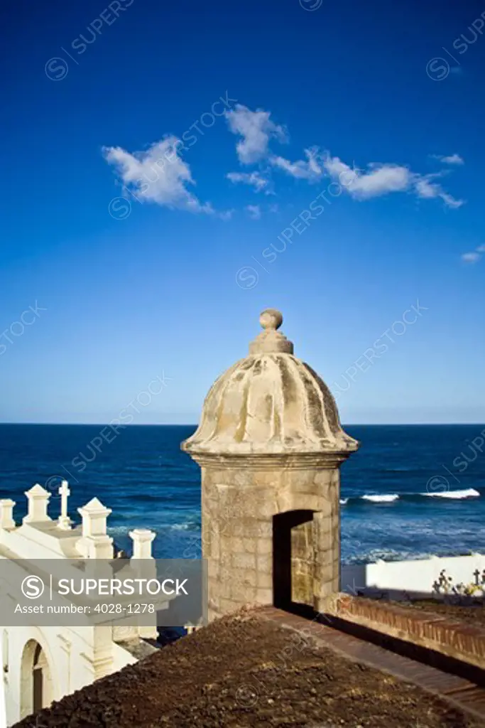 El Morro fortress and Cemetery. Old San Juan. Puerto Rico.