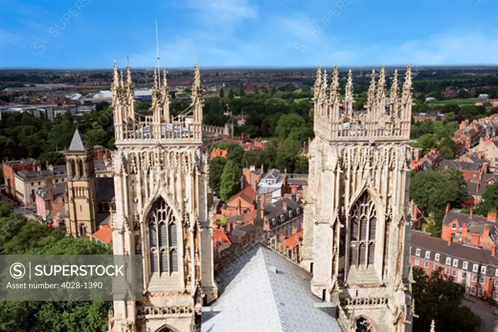 City of York, York Minster, cathedral, the biggest gothic building in northern Europe, North Yorkshire, England