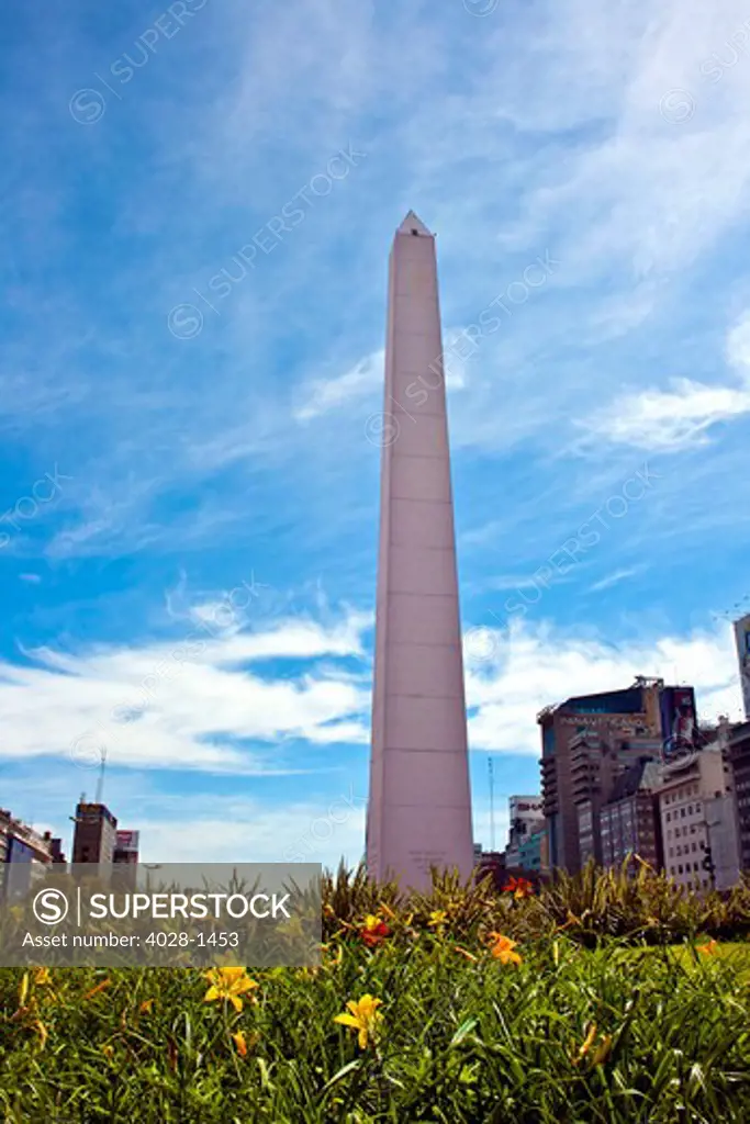 Buenos Aires, Argentina, Obelisk of Buenos Aires, Standing 220 ft/67 m high in the Plaza de la Republica (at the intersection of Avenida 9 de Julio and Avenida Corrientes)