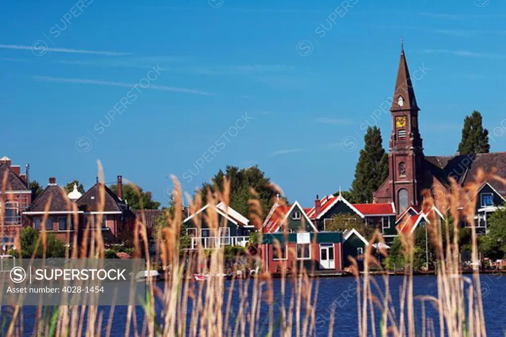 Netherlands, North Holland, Zaanstad, Zaanse Schans, the former industrial town.