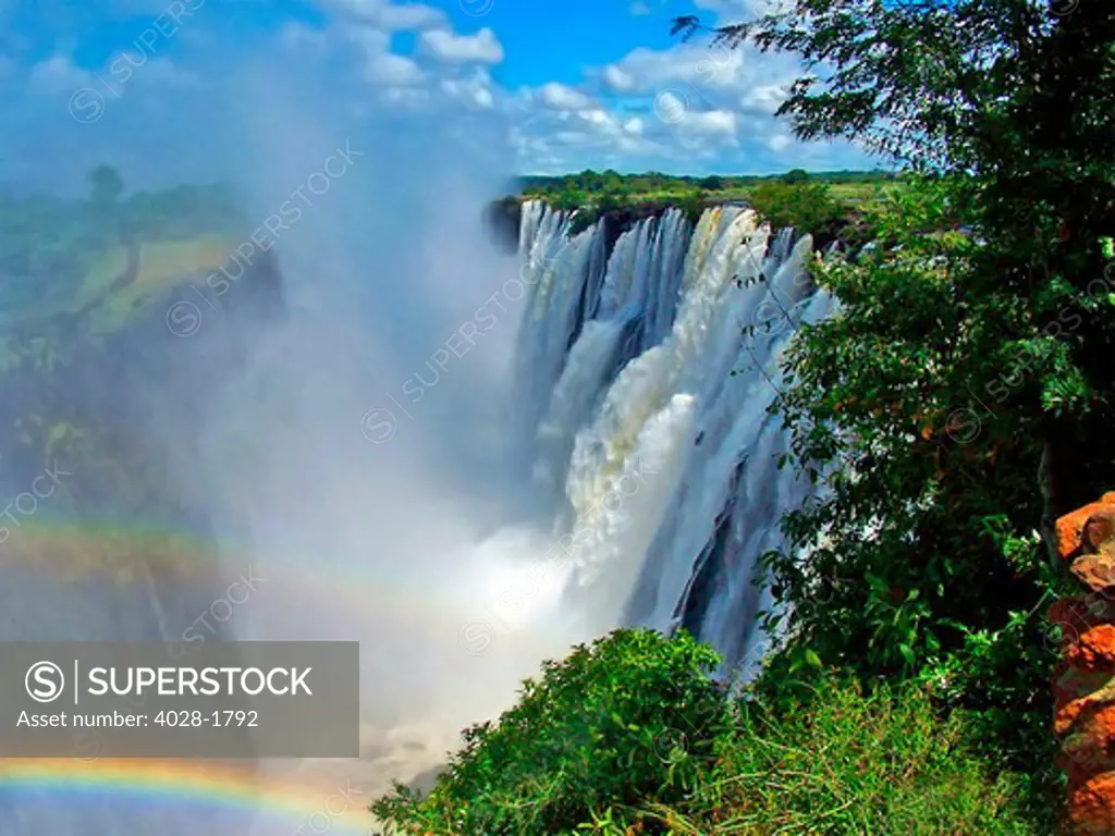 Zimbabwe, Victoria Falls, Zambesi River Valley, The waterfall (UNESCO World Heritage)