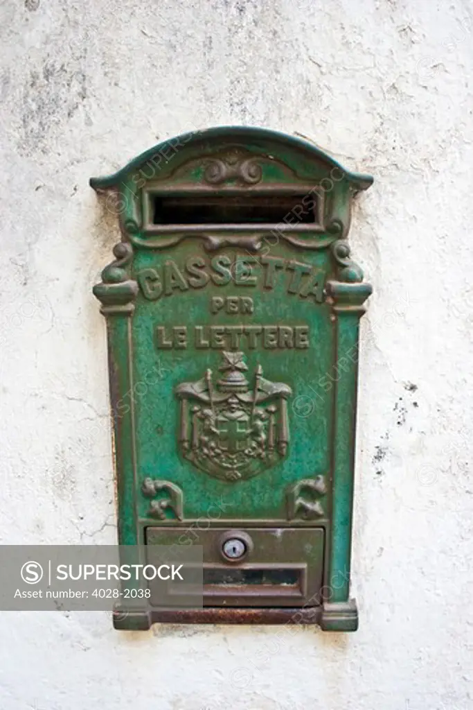 Amalfi, Italy, An old public Post Box from early 1900