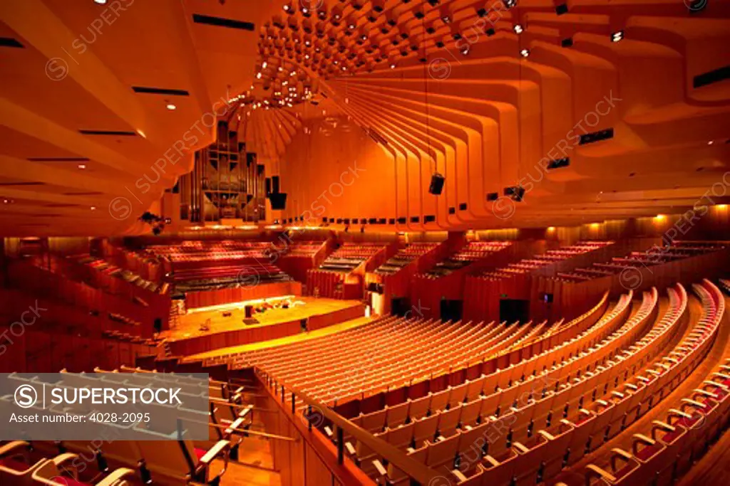 Sydney, New South Wales, Australia, interior view of the Sydney Opera House
