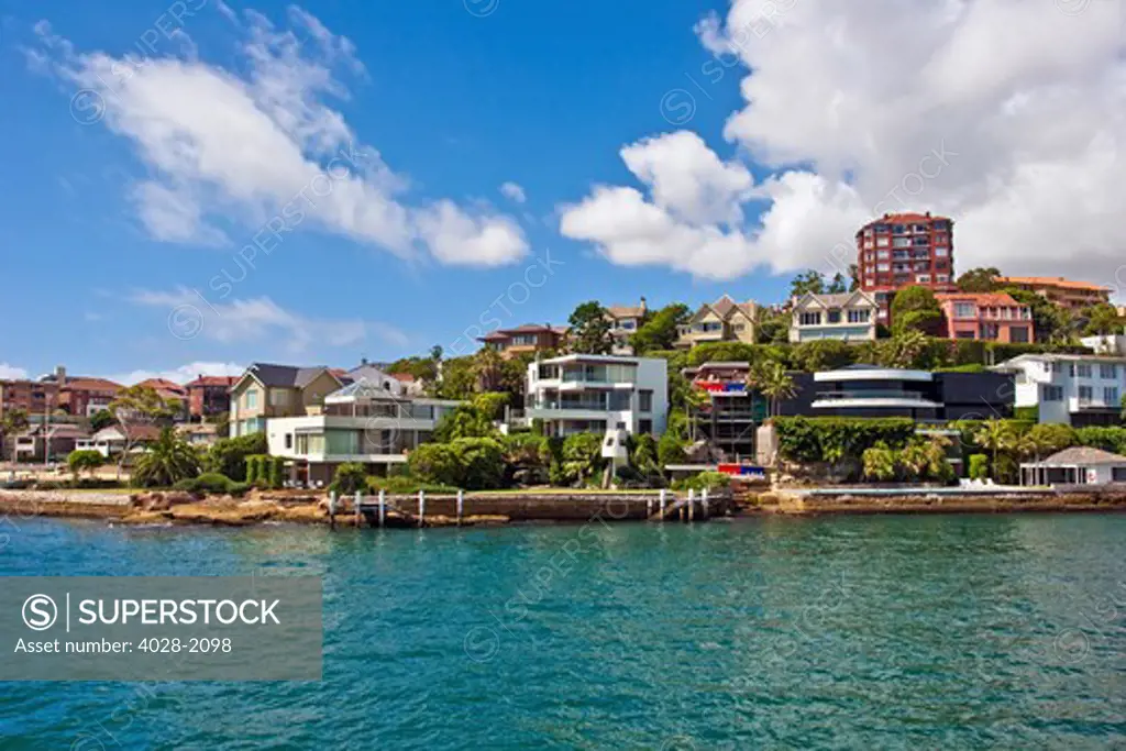Sydney, New South Wales, Australia, exclusive homes along Sydney Harbor