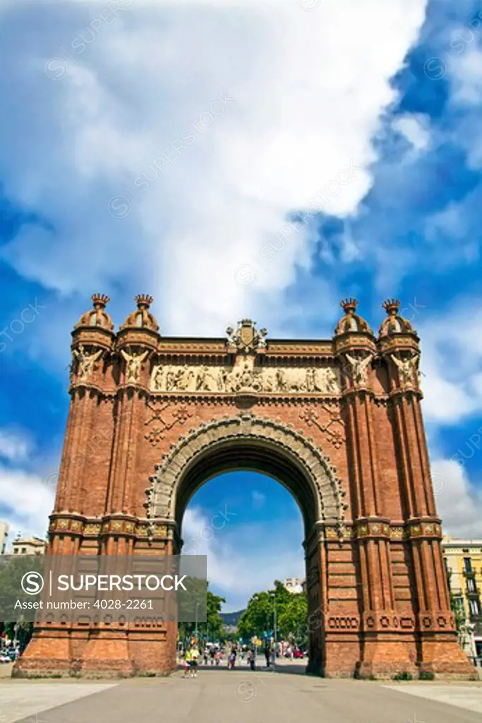Barcelona, Catalonia, Spain, Arc de Triomf (triumphal arch)