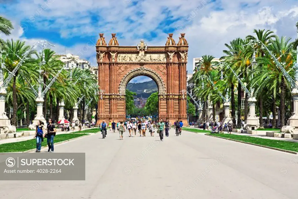 Barcelona, Catalonia, Spain, Arc de Triomf (triumphal arch)