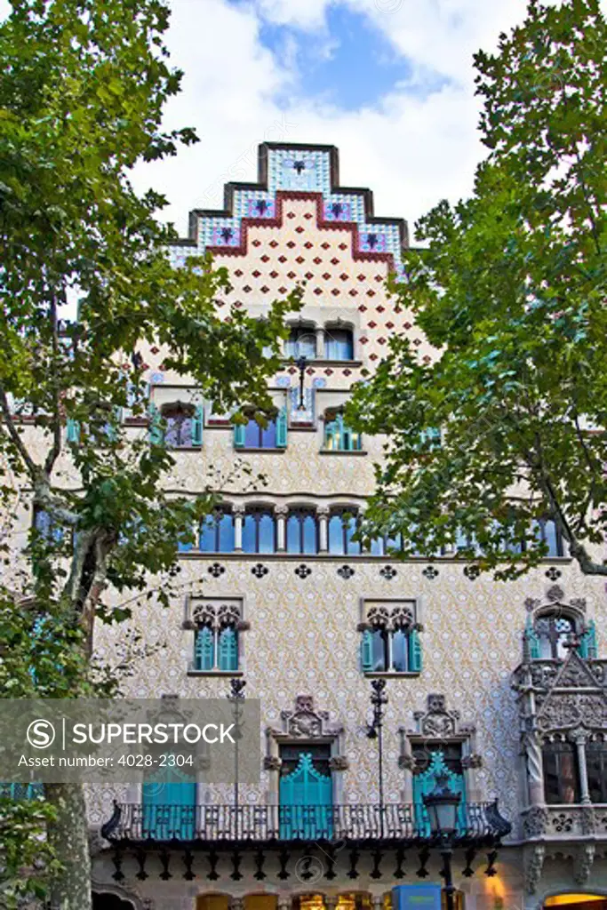 Barcelona, Catalonia, Spain, Casa Amatller by architect Puig i Cadafalch, Passeig de Gracia 41