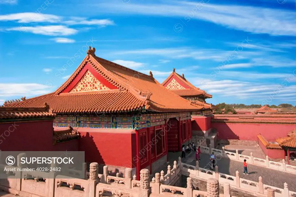 China, Beijing, Forbidden City, The Northwest temple of the Hall of Supreme Harmony (TaiHeDian).