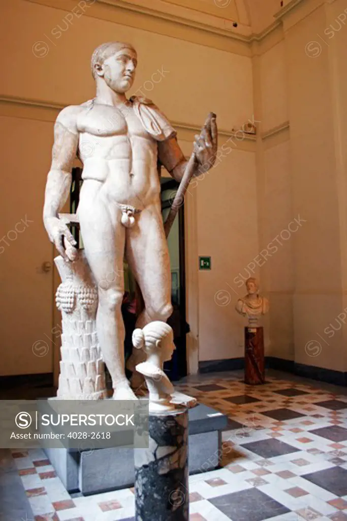 young Hercules, National Archaeological Museum (museo archeologico nazionale)  naples, campania, italy.