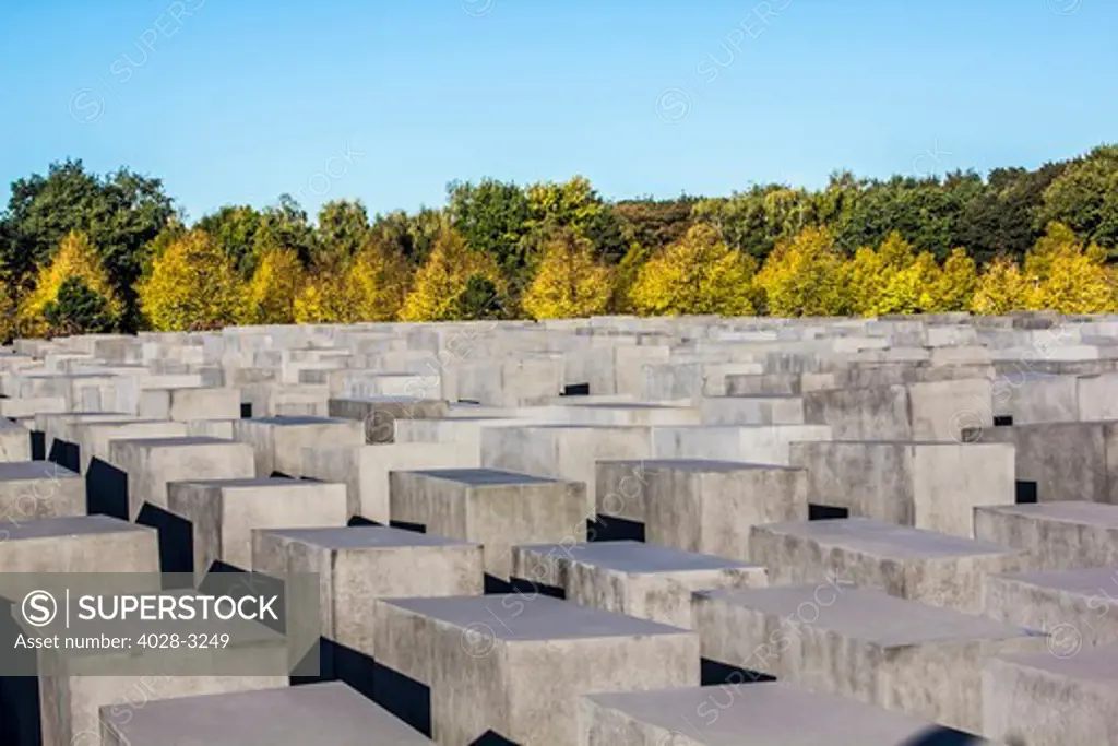Berlin, Germany, Europe, Holocaust Memorial, Memorial to the Murdered Jews of Europe designed by Peter Eisenman near Tiergarten in Mitte