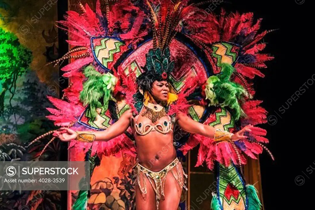 Dancers at the Samba Show in the Leblon Plataforma Uno Club, Rio de Janeiro, Brazil