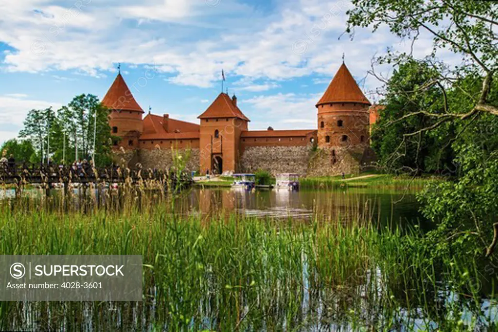 Lithuania, Vlinius, Trakai castle and Galve lake