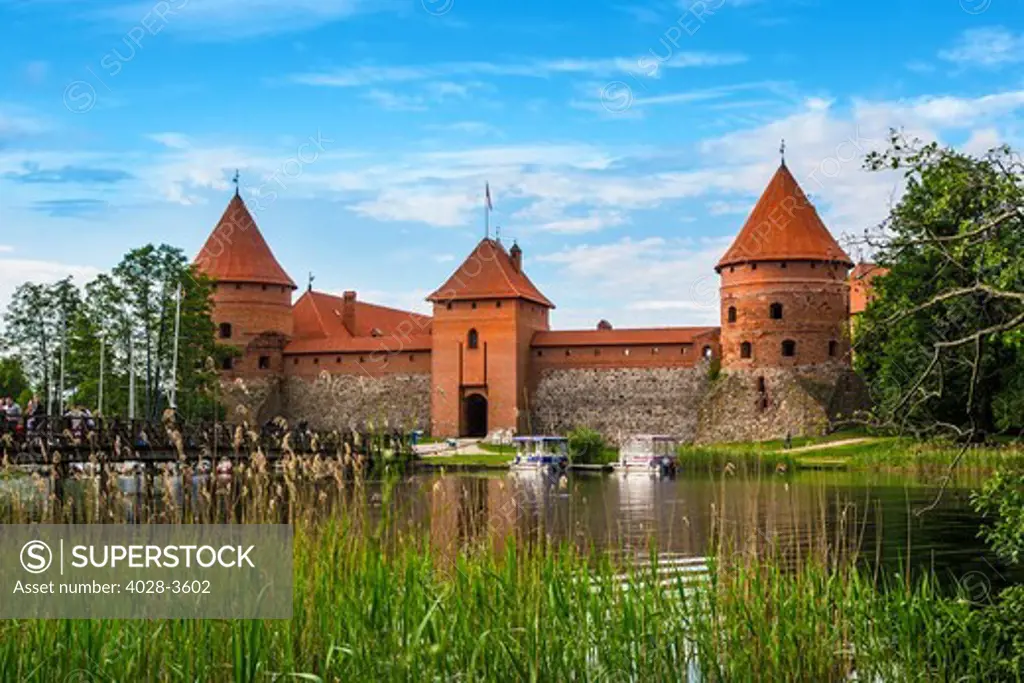 Lithuania, Vlinius, Trakai castle and Galve lake