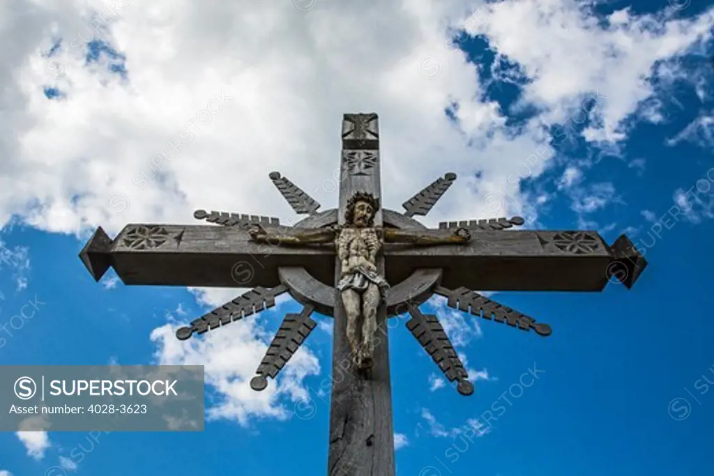 Lithuania, Lietuva, near Siauliai, Hill of Crosses, site for Catholic and Christian pilgrimage