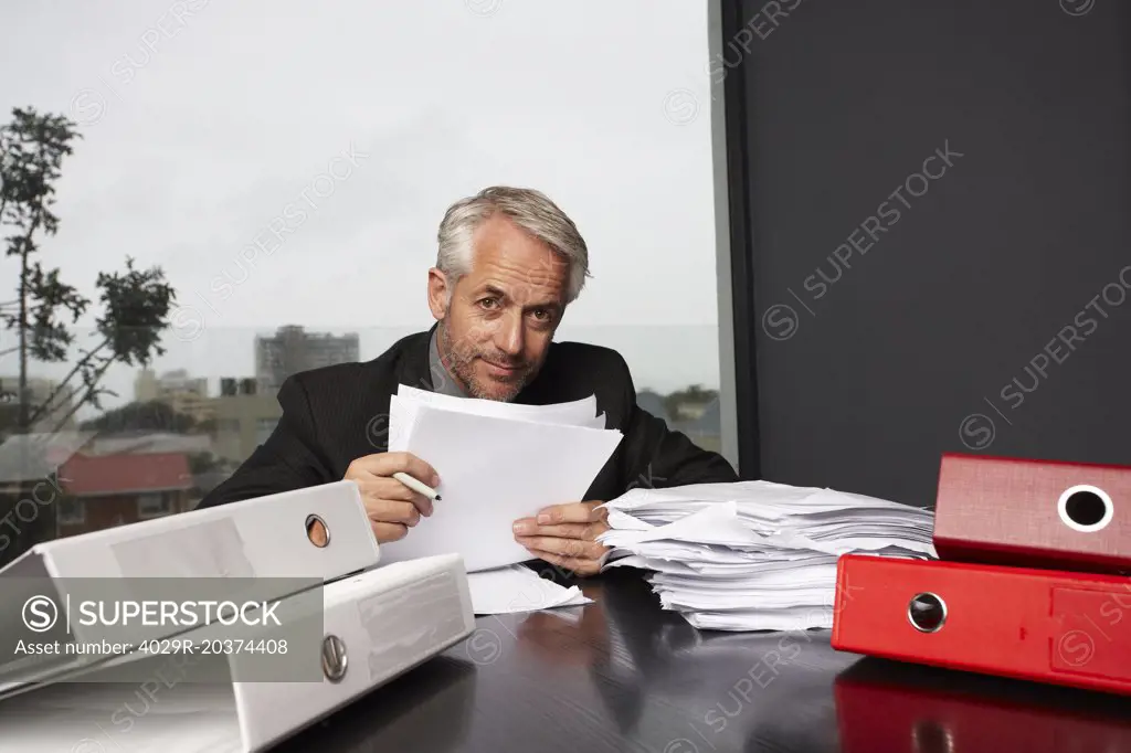 Executive at his desk