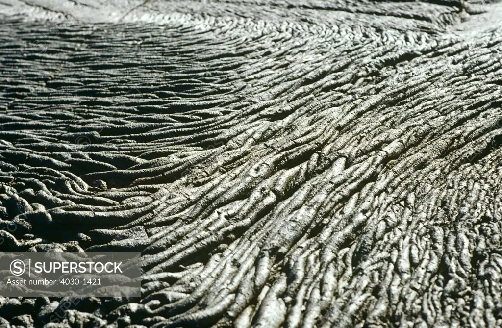 Solidified Volcanic Lava Flows, San Salvador Island, Galapagos Islands, Ecuador